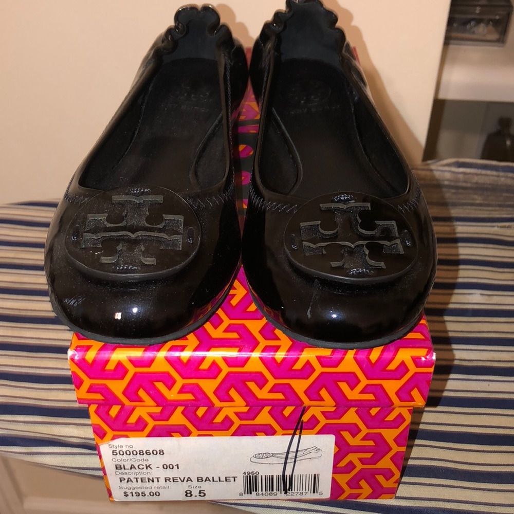 Tory Burch Patent leather Reva flats